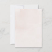 エレガント赤面とブラックウォーターカラーレース結婚ズ 出欠カード (裏面)