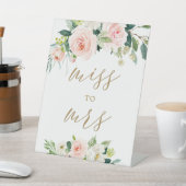 エレガント赤面の水の色の恋しく思フローラがサインさん 台座サイン (インサイチュ)