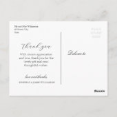 エレガント赤面の花結婚の花 ポストカード (裏面)