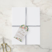 エレガント赤面ウォーター色フローラsipホレー ギフトタグ (より糸付き)