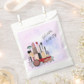 エレガント赤面ガーリーピンクメイクアップアーティストグラマー フェイバーバッグ (クリップ留めされた状態)