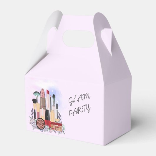 エレガント赤面ガーリーピンクメイクアップアーティストグラマー フェイバーボックス (正面サイド)