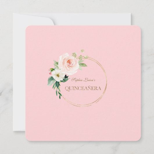 エレガント赤面クユニークリームフローラ金ゴールドキンセアニラ セーブザデート (裏面)