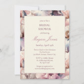エレガント赤面クラシックフォーマルブライダルシャワー 招待状 (正面)