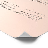 エレガント赤面グラデーショ結婚ン記号 ポスター (角)