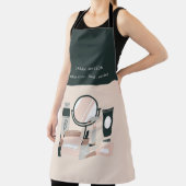 エレガント赤面グレイのメイクアップアーティスト宇宙学者 エプロン (インサイチュ)