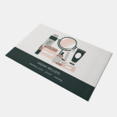 エレガント赤面グレイのメイクアップアーティスト宇宙学者 ドアマット (アングル)