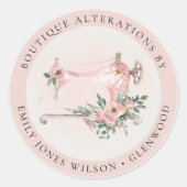 エレガント赤面グレイ裁縫機械フローラテーラー ラウンドシール (正面)