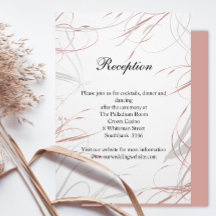 エレガント赤面スワールモダン結婚式