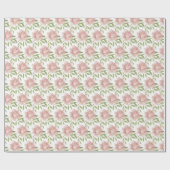 エレガント赤面バイオレット水カラーバラ ラッピングペーパー (フラット)