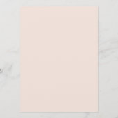 エレガント赤面バラと緑のフローラのメ結婚ニュー メニュー (裏面)