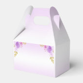 エレガント赤面パープルフローラキンセアニラ誕生日 フェイバーボックス (裏面サイド)