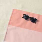 エレガント赤面ピストライプンクのスクリプト名 ビーチタオル (インサイチュ)