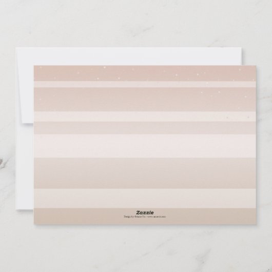 エレガント赤面ピンクのクリスマスフォトカード シーズンカード (裏面)