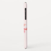 エレガント赤面ピンクのポピーフローラ水色の花 Case-Mate iPhoneケース (裏面/左)