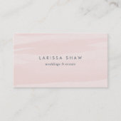 エレガント赤面ピンクの水色 名刺 (正面)