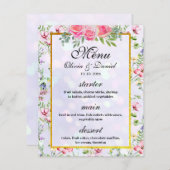 エレガント赤面ピンクの花ウォーター結婚カラー (正面/裏面)