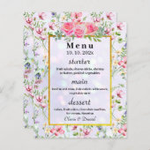 エレガント赤面ピンクの花ウォーター結婚カラー (正面/裏面)