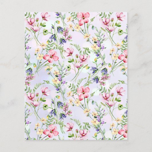 エレガント赤面ピンクの花ウォーター結婚カラー (裏面)