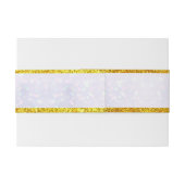 エレガント赤面ピンクの花ウォーター結婚カラー 招待状ベリーバンド (裏面例)