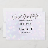 エレガント赤面ピンクの花ウォーター結婚カラー 招待状 (裏面)