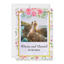 エレガント赤面ピンクの花ウォーター結婚カラー