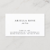 エレガント赤面ピンクグラデーションクリーンプロフェッショナル 名刺 (裏面)