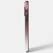 エレガント赤面ピンクグリッター Case-Mate iPhoneケース (裏面 / 左)