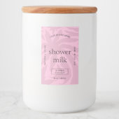 エレガント赤面ピンクシャンプー石鹸の防水ラベル フードラベル (正面)