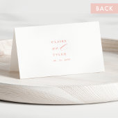 エレガント赤面ピンクピーチ結婚ズ座席表 テーブルナンバー