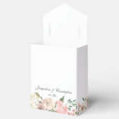 エレガント赤面ピンクピーニーフローラ庭園の結婚式 フェイバーボックス (オープン)