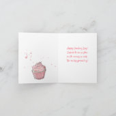 エレガント赤面ピンクフォト&アイスクリーム シーズンカード (内部)