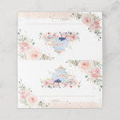 エレガント赤面ピンクフローラハイティーパーティーブライダル プレイスカード (外部開封)