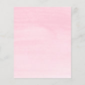 エレガント赤面ピンクフローラビクトリアンブライダルシャワー (裏面)