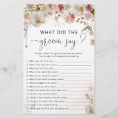 エレガント赤面ピンクフローラブライダルシャワーゲーム (正面)