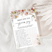 エレガント赤面ピンクフローラブライダルシャワーゲーム