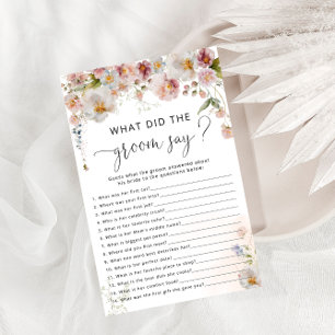 エレガント赤面ピンクフローラブライダルシャワーゲーム