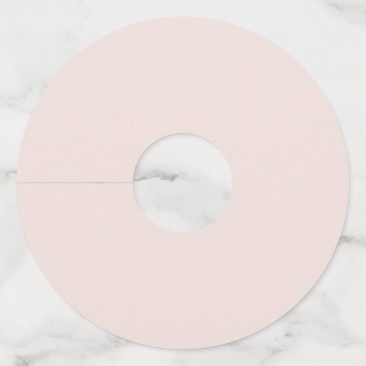 エレガント赤面ピンクフローラ水彩結婚式の引き出物 ワイングラスタグ (裏面)