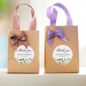 エレガント赤面ピンクフローラ結婚の皆様 ラウンドシール