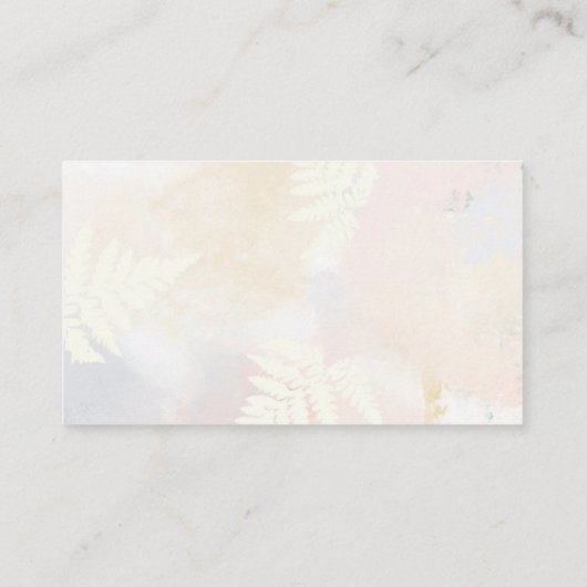 エレガント赤面ピンクフローラ結婚の護衛カード エンクロージャーカード (裏面)