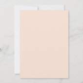 エレガント赤面ピンクフローラ結婚ズ 招待状 (裏面)