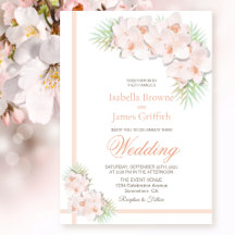 エレガント赤面ピンクフローラ結婚ズ