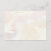 エレガント赤面ピンクフローラ結婚詳細 エンクロージャーカード (裏面)