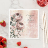 エレガント赤面ピンクランヌカルス&バラ金ゴールド結婚ズ (インサイチュ)