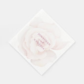 エレガント赤面ピンクローズウォーター色フローラ結婚ズ スタンダードランチョンナプキン (角)