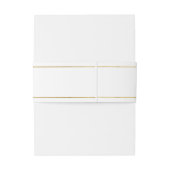 エレガント赤面ピンクローズ金ゴールド白ヴィンテージスクリプト 招待状ベリーバンド (裏面例)