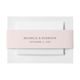 エレガント赤面ピンク名の日結婚付 招待状ベリーバンド