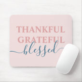 エレガント赤面ピンク感謝感謝賛美 マウスパッド (マウス)
