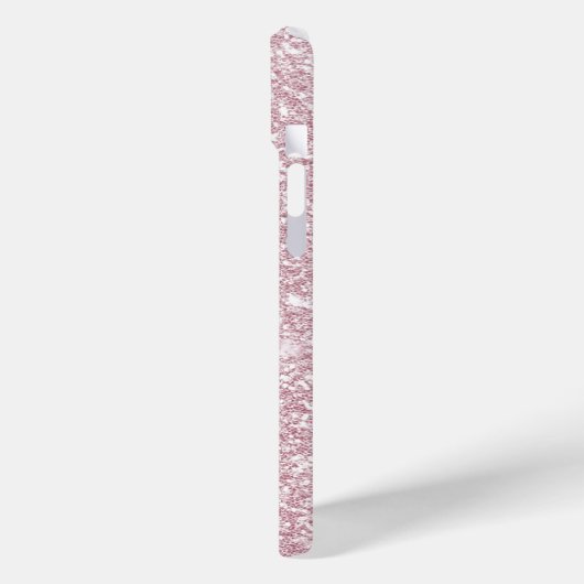 エレガント赤面ピンク抽象芸術トレンディーガーリーグリッター Case-Mate iPhoneケース (裏面 / 左)