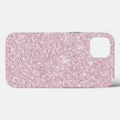 エレガント赤面ピンク抽象芸術トレンディーガーリーグリッターC Case-Mate iPhoneケース (裏面 (横))